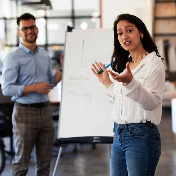 Presenter with Whiteboard